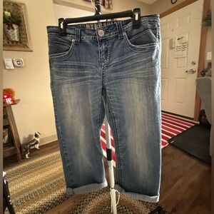 Hydraulic Light Blue Cropped Jeans